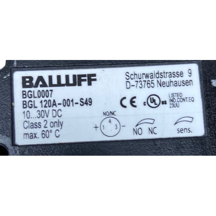 Capteur BALLUFF BGL 0007 BALLUFF BGL 120A-001-S49